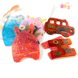 Cartoon Phone Holder Epoxy Resin Mold Animal Cars Silicone Universal Tablet Mold