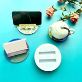 Phone Holder Epoxy Resin Moulds Round Coaster Resin Molds