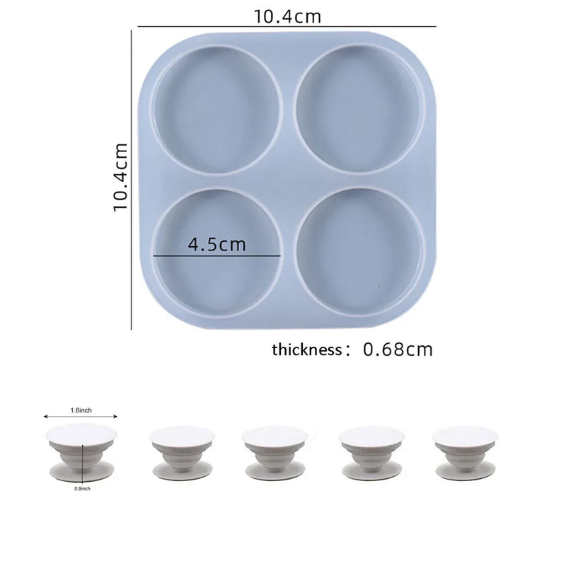 Phone Holder Silicone Resin Molds Mobile Phone Bracket Epoxy Casting Mould