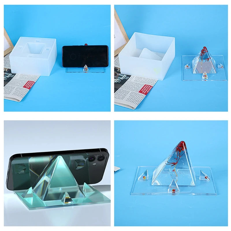 Phone Stand Resin Mold Silicone Epoxy Casting Mould Cell Phone Bracket
