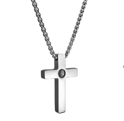 Cross Projection Necklace for Men