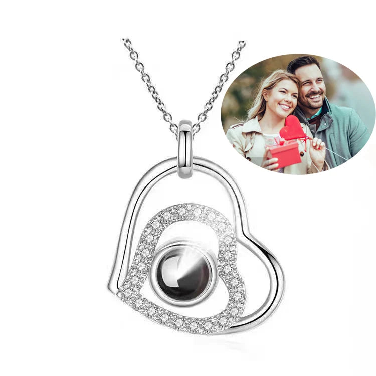 Heart Projection Necklace Personalized Jewelry