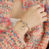 Customizable O Chain Bracelet for Women Romantic Charm Jewelry for Val