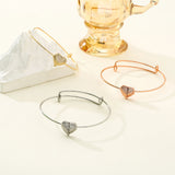 Love Heart Bracelet Silver Jewelry O Chain Bangle