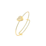 Love Heart Bracelet Silver Jewelry O Chain Bangle