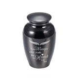 Angel Wings Memorial Mini Urn Pendant - Your Wings Were Ready