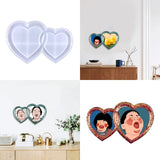 Heart-to-heart Silicone Mold for Epoxy Resin Jewelry Making