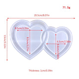 Heart-to-heart Silicone Mold for Epoxy Resin Jewelry Making