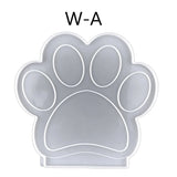Dog Paw Photo Frame Resin Mold with Bracket Pendant Crafts