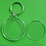 Rectangle Acrylic Picture Frame Keychain for DIY Split Ring Gift