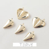 Peach Heart Love Pendant Copper Gold-plated DIY Beaded Jewelry