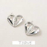 Peach Heart Love Pendant Copper Gold-plated DIY Beaded Jewelry