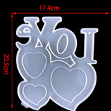Heart Shape Photo Frame Silicone Mold for Epoxy Resin Crafts