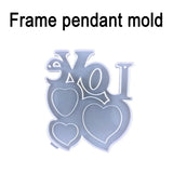 Heart Shape Photo Frame Silicone Mold for Epoxy Resin Crafts