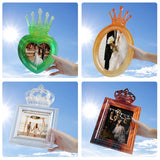 Photo Frame Silicone Mold Heart Square Round Picture Stand DIY Crafts