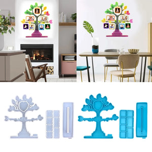 Photo Frame Tree Hanging Pendant Resin Mold