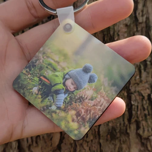 Personalized Photo Keepsake Lanyard Keychain Gift