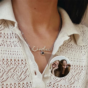 Personalized Photo Projection Necklace Jewelry Gift