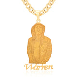 Photo Name Pendant 18K Plated Necklace Children's Gift