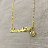 Handwritten Name Projection Necklace for Couples