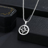 Customizable Compass Projection Necklace Pendant