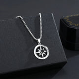 Customizable Compass Projection Necklace Pendant
