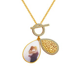 Customizable Water Drop Hollow Necklace - Valentine's Gift