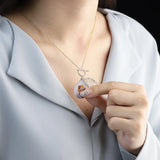 Customizable Water Drop Hollow Necklace - Valentine's Gift