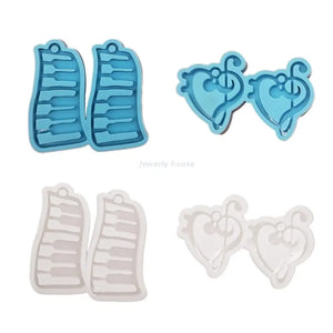 Piano Keys Pendant Mold Music Ornaments Silicone Mold