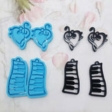 Piano Keys Pendant Mold Music Ornaments Silicone Mold