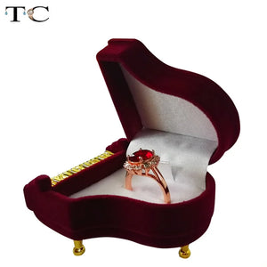 Piano Ring Box Earring Packing Pendant Jewelry Box Storage Case