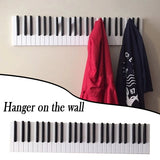 Wooden Coat Racks Piano Keys Wall Mounted Coat Hook Hanger