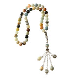 8mm High Amazonite Stone Rosary Beads 16" F005