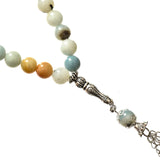 8mm High Amazonite Stone Rosary Beads 16" F005