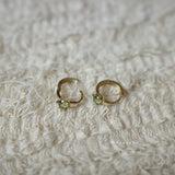 Green Zircon Fresh Temperament Earrings