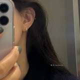 Green Zircon Fresh Temperament Earrings