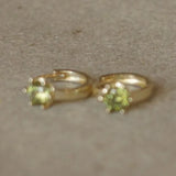 Green Zircon Fresh Temperament Earrings