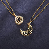 Sun and Moon Projection Couple Necklace Sun Moon Accessories Jewelry
