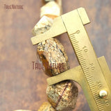 Faceted Nugget Jasper Loose Beads 19x14mm