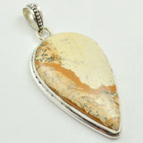 Jaspers Pendant Silver Overlay Copper 60mm