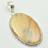 Jaspers Pendant Silver Overlay Copper 65mm P2972