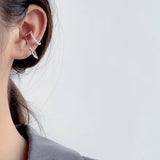 925 Sterling Silver Geometric Ear Clip Silver Jewelry