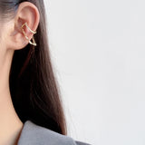 925 Sterling Silver Geometric Ear Clip Silver Jewelry