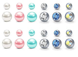 24PCS Pierced Ball Replacement for Body Jewelry
