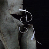 925 Silver Circle Earrings Punk Style