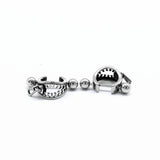Zipper Shape Clip on Earrings Stainless Titanium Steel Non-piercing Ear Cuff