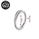 16G Titanium Daith Septum Clicker Nose Ring Hoop