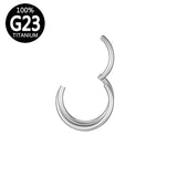 16G Titanium Daith Septum Clicker Nose Ring Hoop