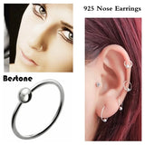925 Silver Nose Ring Body Chain Hoop Nose Ring Body Jewelry