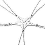 Friendship Puzzle Charm Pendant Necklace Set - BFF Necklace Set